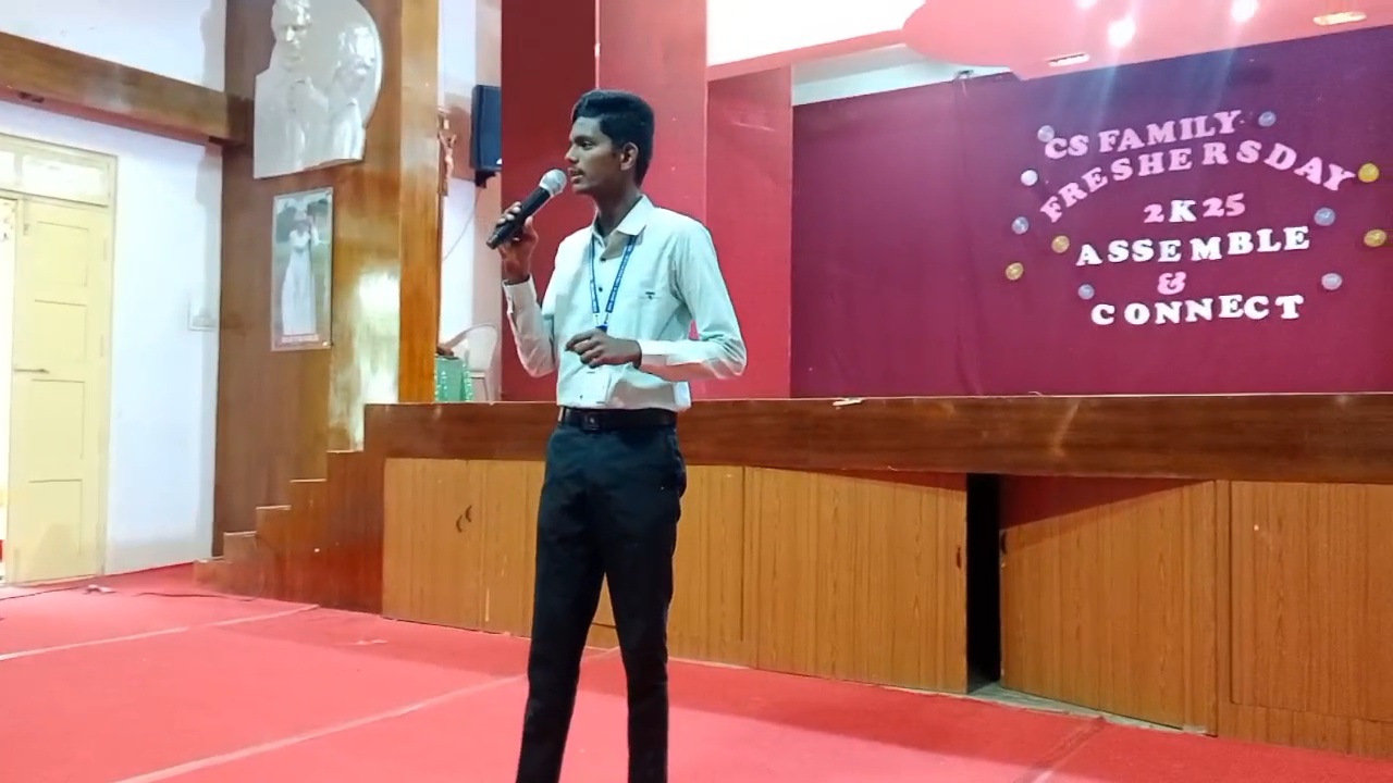 Speech - Freshers day